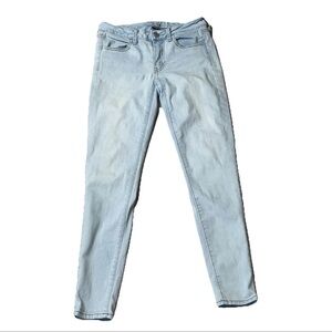 American Eagle Jegging Jeans Super Stretch Size 4 Light Blue Basic Minimalist